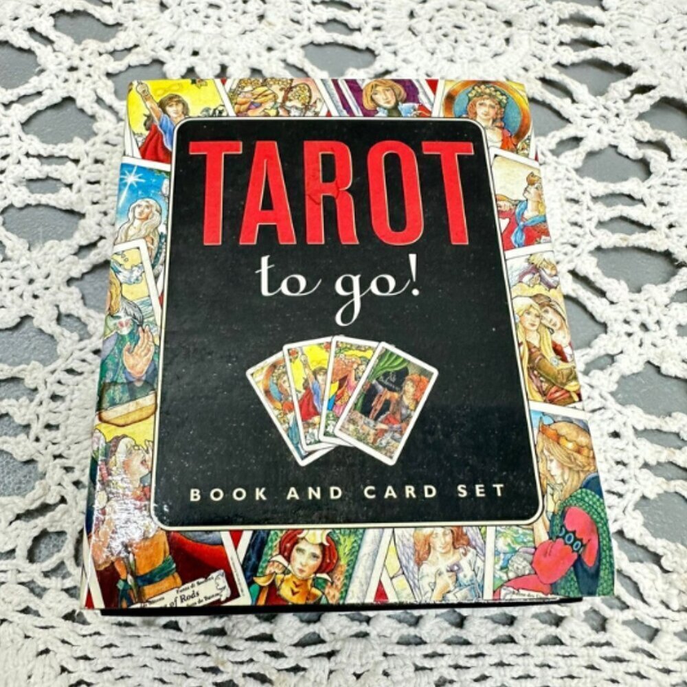 Tarot to Go! by Peter Pauper Press Inc Vintage 2002 Book And Card Set Tarot Deck